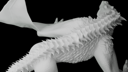 Majestic White Wyvern Statue - A Fantasy Figure for Your Home - Celestial Crafts