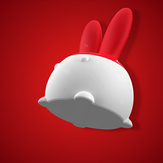 Red & White Bunny Money Bank - Cute & Functional Savings Jar - Celestial Crafts