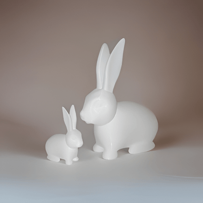 Adorable 3D Printed Bunny Duo Figurines - Celestial Crafts