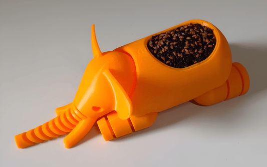 Adorable 3D Printed Elephant Planter - Celestial Crafts