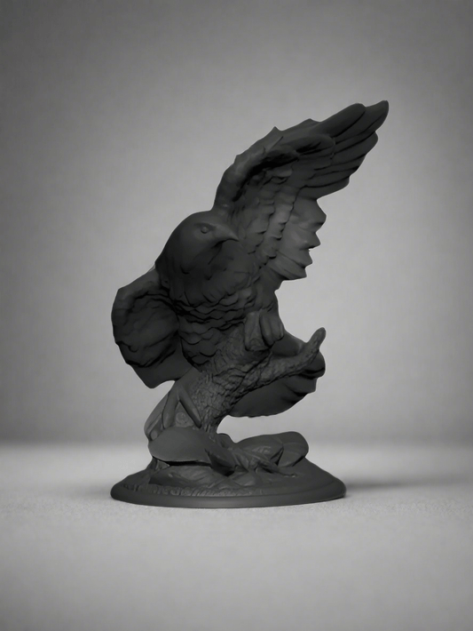 Soaring High: 3D Printed Hawk Statue - Celestial Crafts