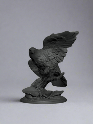Soaring High: 3D Printed Hawk Statue - Celestial Crafts