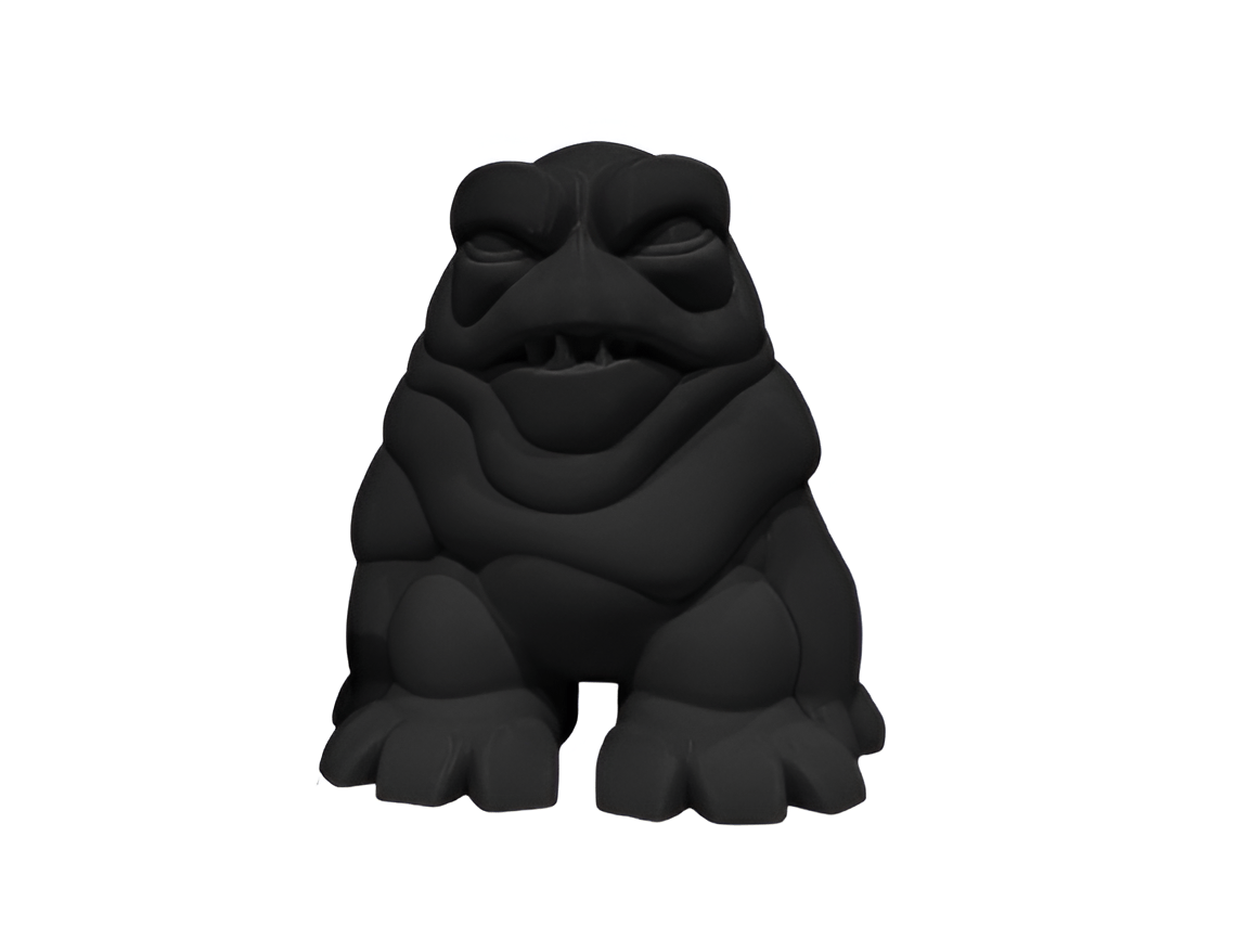 Set of Black Toad Figurines – Playful Cartoon - Inspired Toad Sculptures for Unique Home Decor - Celestial Crafts
