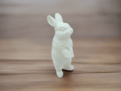 Standing White Resin Rabbit Figurine - Celestial Crafts