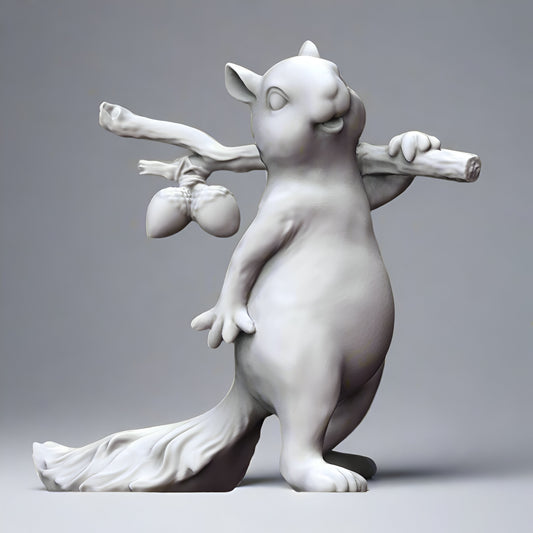 Squirrel and Acorn Figurine - Charming Nature - Inspired Home Decor - Celestial Crafts