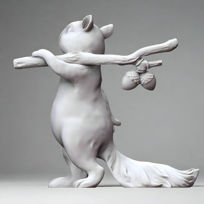 Squirrel and Acorn Figurine - Charming Nature - Inspired Home Decor - Celestial Crafts