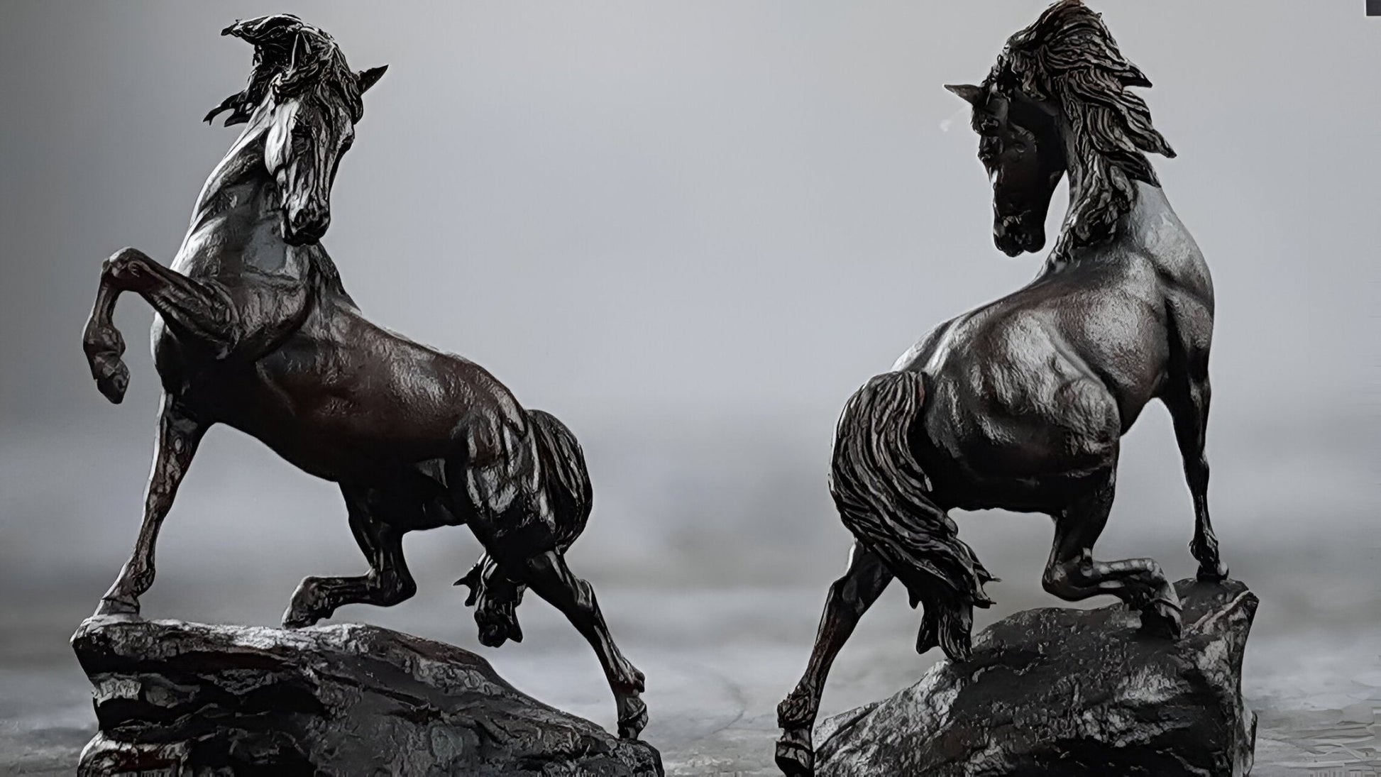 Black Horse Figurine - Elegant Tabletop Decor for Home & Office - Celestial Crafts