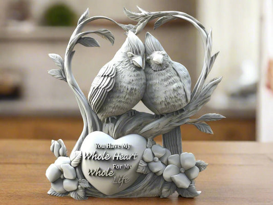 Love Birds Wall Hanging - Romantic Nature - Inspired Wall Decor - Celestial Crafts