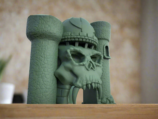 Skull Castle - Gothic Fantasy Decorative Piece - Celestial Crafts