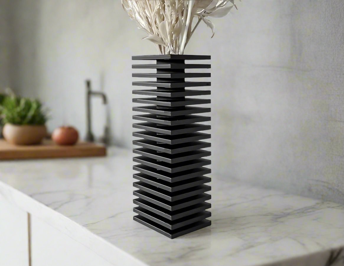 The Nado Vase - Contemporary Twisting Design Vase - Celestial Crafts