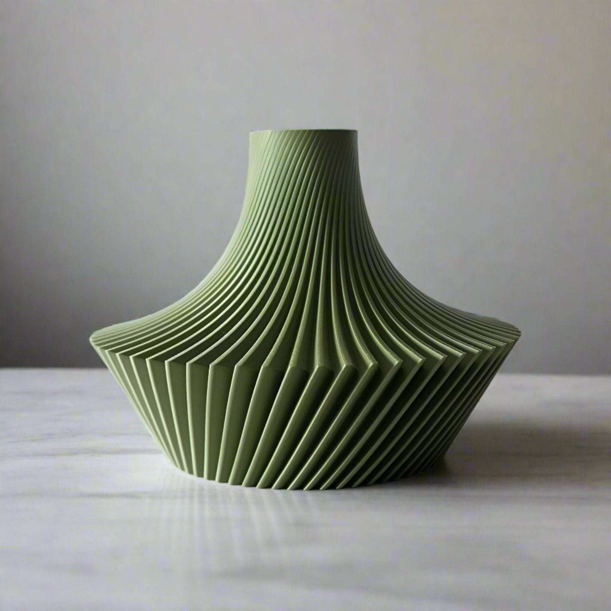 The Kitan Short Vase - Minimalist Modern Vase - Celestial Crafts