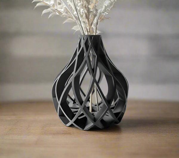 The Vukan Vase - Bold Textured Home Decor Vase - Celestial Crafts