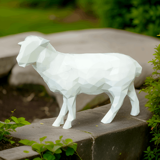 Low-Poly Home Decor Sheep