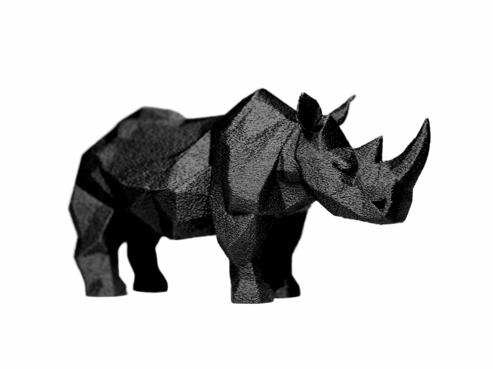 Bold Rhino Figurine