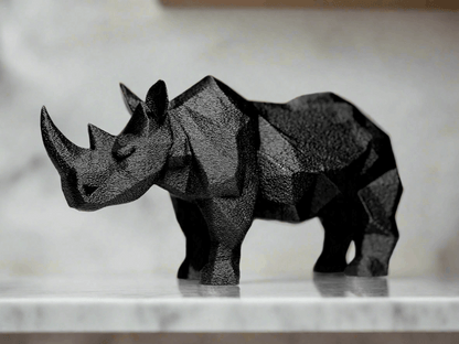 Bold Rhino Figurine