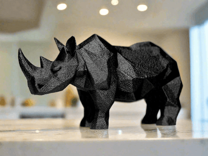 Bold Rhino Figurine