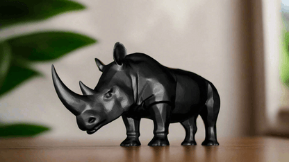 Rhino Statue - Bold Home Accent