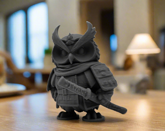 Owl Samurai Decorative Showpiece