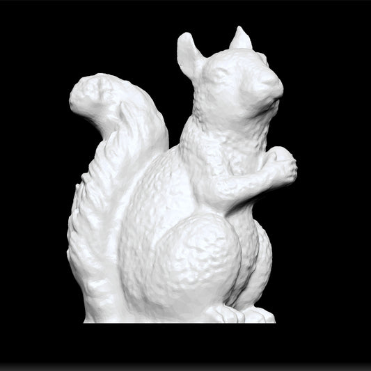 Decorative Squirrel Statue - Elegant Garden and Home Sculpture - Celestial Crafts
