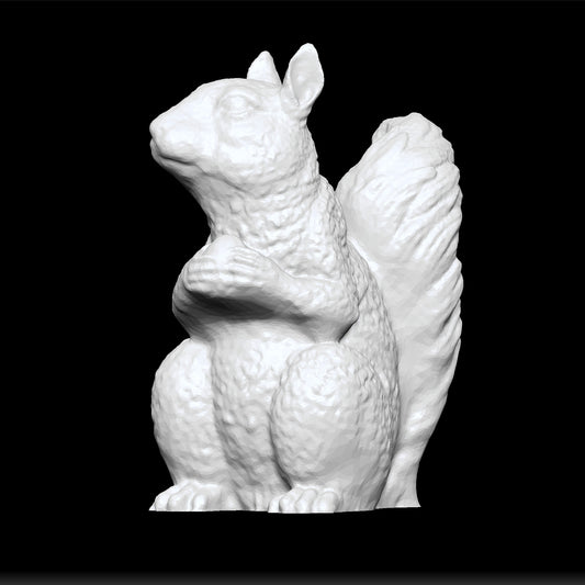Decorative Squirrel Statue - Elegant Garden and Home Sculpture - Celestial Crafts