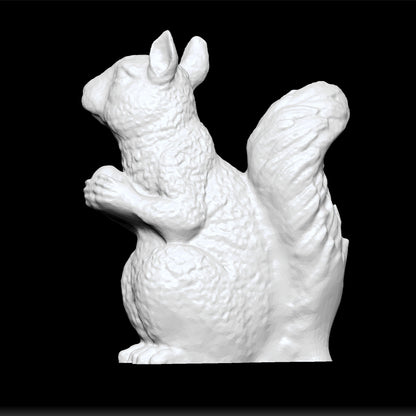 Decorative Squirrel Statue - Elegant Garden and Home Sculpture - Celestial Crafts