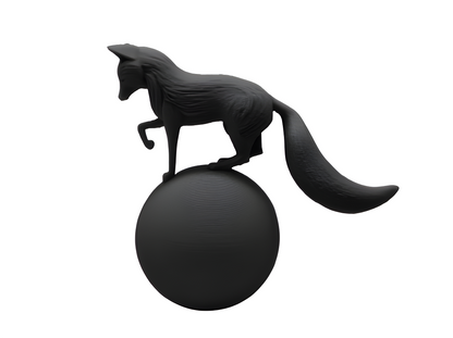 Balancing Fox Sculpture